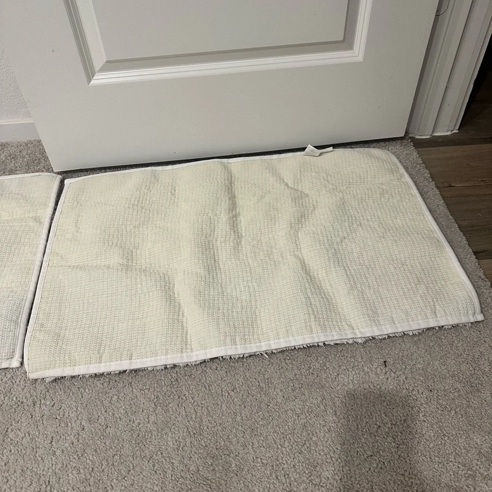 Crosby St. Solid White Bath Rug, 20x30